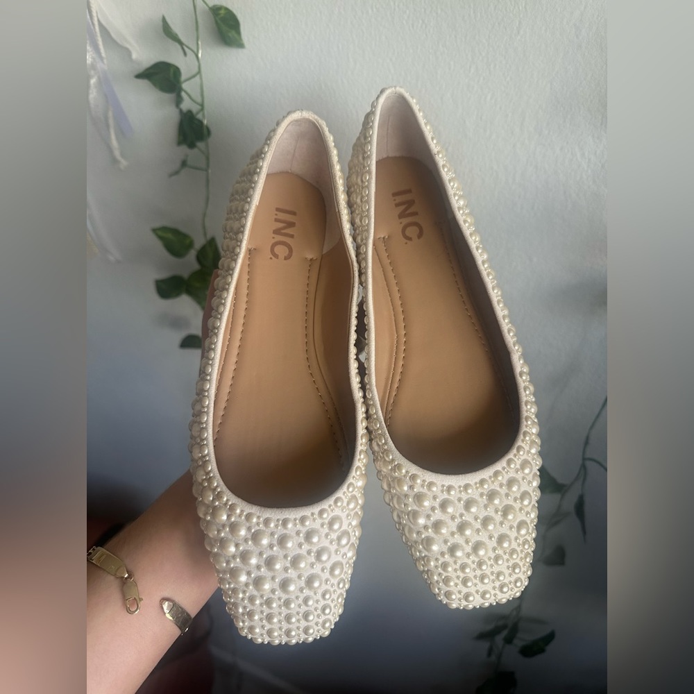 I.N.C Pearl flats shoes